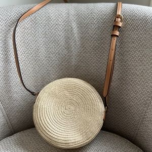 Round Straw Banana Republic Bag